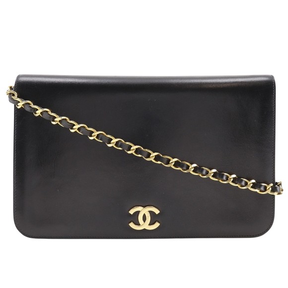 Chanel Coco Mark Black Leather shoulder - Picture 1 of 10